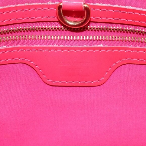 LOUIS VUITTON Monogram Vernis Wilshire PM Hand Bag Rose Pop M93643 Auth 129819 - Picture 11 of 16